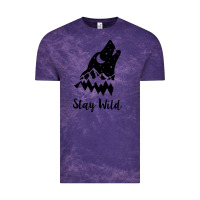 Cloud Purple stay wild Vintage Tee - Unal Design