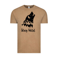 Vintage Coffee stay wild Vintage Tee - Unal Design
