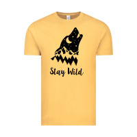 Vintage Mustard stay wild Vintage Tee - Unal Design