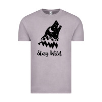 Vintage Zinc stay wild Vintage Tee - Unal Design