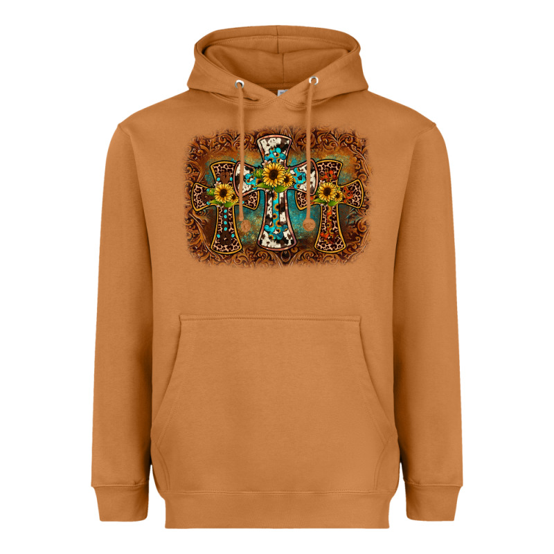 Cross Backgraund Heavyweight Hoodie by JahusDesignShop | Teevron