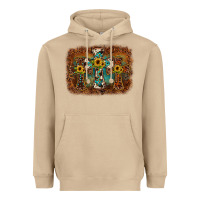 Mushroom cross backgraund Heavyweight Hoodie - JahusDesignShop