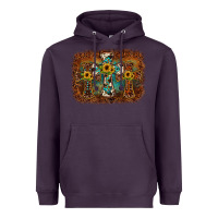 Plum cross backgraund Heavyweight Hoodie - JahusDesignShop