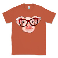Copper pig with red glasses Classic Tee - RanaPortraitStore