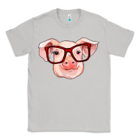 Moon Dust pig with red glasses Classic Tee - RanaPortraitStore