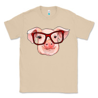 Mushroom pig with red glasses Classic Tee - RanaPortraitStore