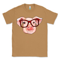 Toasted Coconut pig with red glasses Classic Tee - RanaPortraitStore