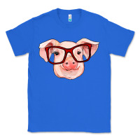 True Royal pig with red glasses Classic Tee - RanaPortraitStore