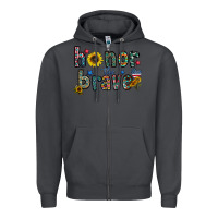 Smoke honor the brave Zipper Hoodie - CowhideDigitalArt