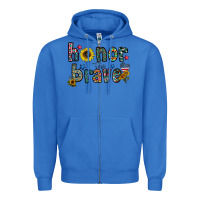 True Royal honor the brave Zipper Hoodie - CowhideDigitalArt