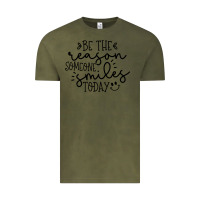 Vintage Olive smile Vintage Tee - Unal Design