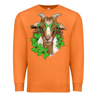 Carrot st patricks goat with glasses Premium Sweatshirt - Artiststas