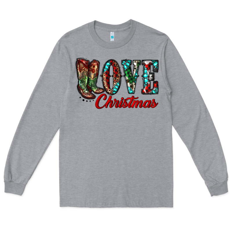 Christmas Love Boots Long Sleeve Tee by RanaPortraitStore | Teevron