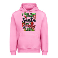 Fuchsia Pink i am the reason santa has a naughty list Urban Hoodie - MaliasSmallBusiness