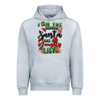 Heather Grey i am the reason santa has a naughty list Urban Hoodie - MaliasSmallBusiness