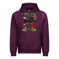 Mauve Wine i am the reason santa has a naughty list Urban Hoodie - MaliasSmallBusiness