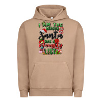 Pigment Burro i am the reason santa has a naughty list Urban Hoodie - MaliasSmallBusiness