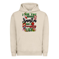 Pigment French Oak i am the reason santa has a naughty list Urban Hoodie - MaliasSmallBusiness