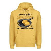 Antique Gold some of yalls biscuits aint done in the middle Premium Hoodie - MaliasSmallBusiness