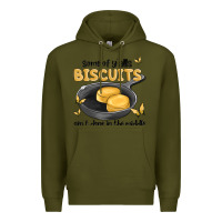 Army Green some of yalls biscuits aint done in the middle Premium Hoodie - MaliasSmallBusiness