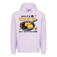 Lilac some of yalls biscuits aint done in the middle Premium Hoodie - MaliasSmallBusiness