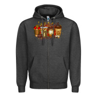 Charcoal Heather lawyer coffee drink Zipper Hoodie - RacoonDesign