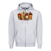 Heather Grey lawyer coffee drink Zipper Hoodie - RacoonDesign