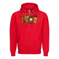 Red lawyer coffee drink Zipper Hoodie - RacoonDesign