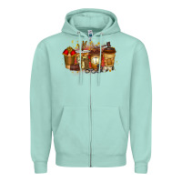 Seafoam lawyer coffee drink Zipper Hoodie - RacoonDesign