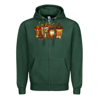 Sports Green lawyer coffee drink Zipper Hoodie - RacoonDesign