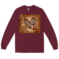 Burgundy melanin hearts Long Sleeve Tee - Zillion Design Studio