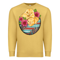 Antique Gold hatched egg easter chicks Premium Sweatshirt - Artiststas