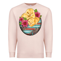 Pale Pink hatched egg easter chicks Premium Sweatshirt - Artiststas