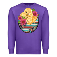 Purple hatched egg easter chicks Premium Sweatshirt - Artiststas