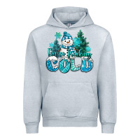 Heather Grey im so freaking cold snowman Urban Hoodie - MaliasSmallBusiness