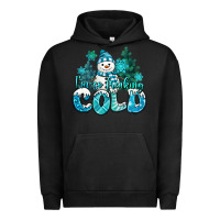 Pigment Black im so freaking cold snowman Urban Hoodie - MaliasSmallBusiness