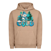 Pigment Burro im so freaking cold snowman Urban Hoodie - MaliasSmallBusiness