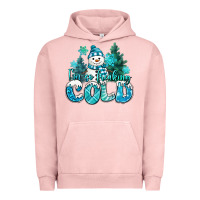 Pigment Salmon im so freaking cold snowman Urban Hoodie - MaliasSmallBusiness