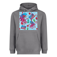 Storm summer and octopus seamless pattern Heavyweight Hoodie - BundleAndBundleShop