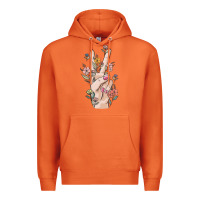 Carrot hand peace sign Premium Hoodie - MaliasSmallBusiness