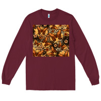 Burgundy melanin butterfly Long Sleeve Tee - Zillion Design Studio