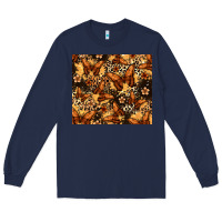 Navy melanin butterfly Long Sleeve Tee - Zillion Design Studio