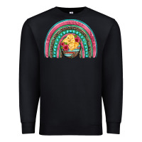 Black hatched egg easter chicks rainbow Premium Sweatshirt - Artiststas