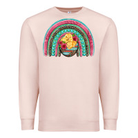 Pale Pink hatched egg easter chicks rainbow Premium Sweatshirt - Artiststas