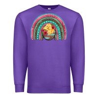 Purple hatched egg easter chicks rainbow Premium Sweatshirt - Artiststas