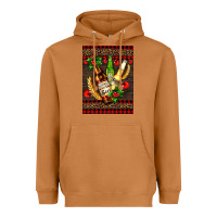 Meerkat beer bottles with mistletoe Heavyweight Hoodie - AdoDesignShop
