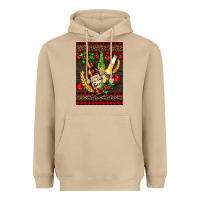 Mushroom beer bottles with mistletoe Heavyweight Hoodie - AdoDesignShop