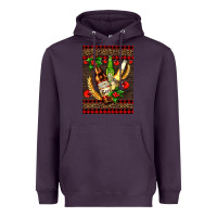 Plum beer bottles with mistletoe Heavyweight Hoodie - AdoDesignShop
