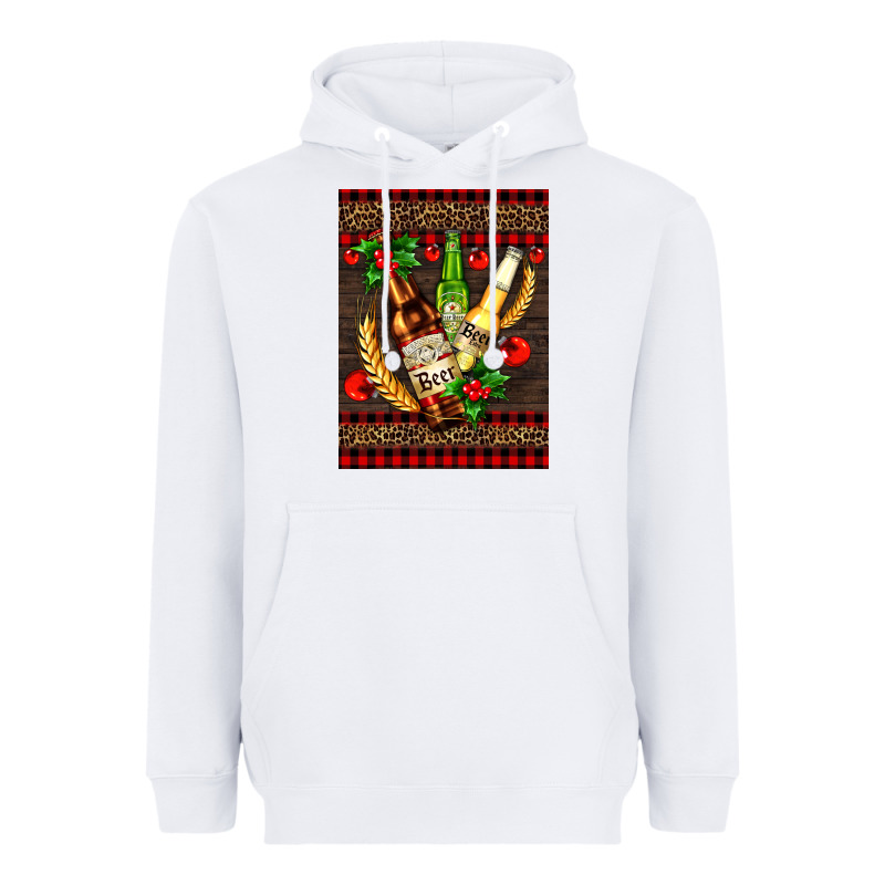 Beer Bottles With Mistletoe Heavyweight Hoodie by AdoDesignShop | Teevron