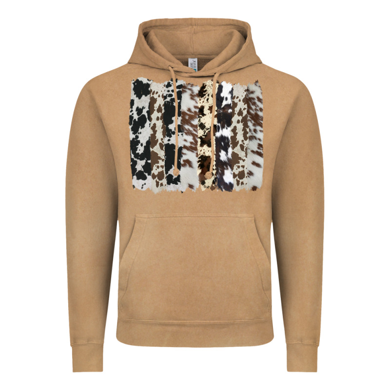 Cowhide Brushstroke Vintage Hoodie by AdoDesignShop | Teevron